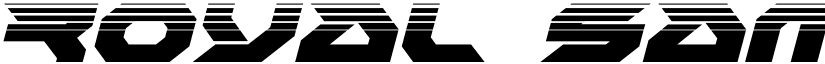 Royal Samurai Halftone Italic Italic font