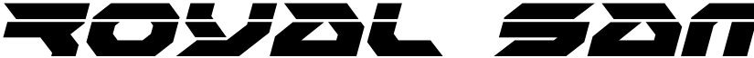 Royal Samurai Laser Italic Italic font