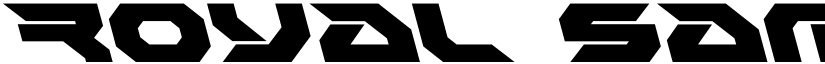 Royal Samurai Leftalic Italic font