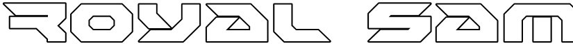 Royal Samurai Outline Outline font