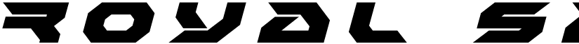 Royal Samurai Title Italic Italic font