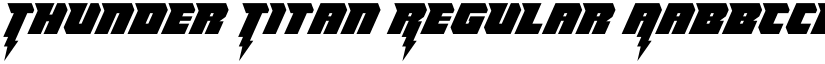 Thunder Titan Regular font