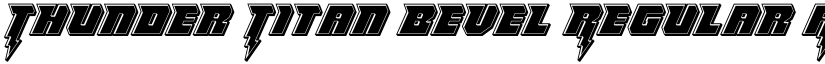 Thunder Titan Bevel Regular font