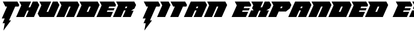 Thunder Titan Expanded Expanded font
