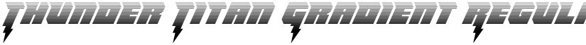 Thunder Titan Gradient Regular font