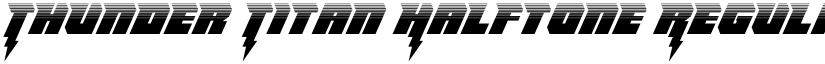 Thunder Titan Halftone Regular font