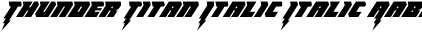 Thunder Titan Italic Italic font