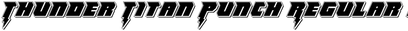 Thunder Titan Punch Regular font