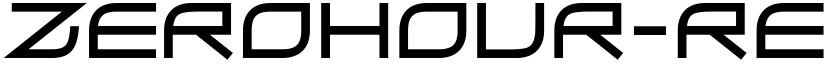 ZeroHour-Regular font