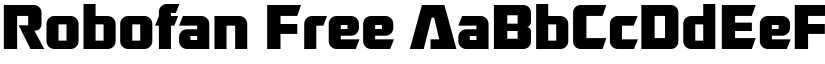 Robofan Free font