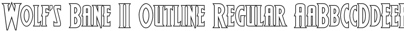 Wolf's Bane II Outline Regular font
