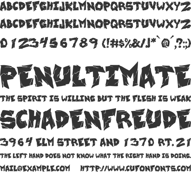 wrecking krew font preview