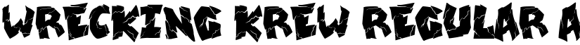 wrecking krew Regular font