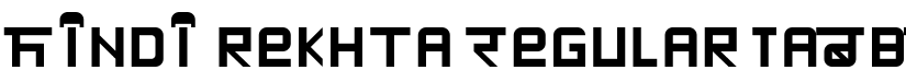 Hindi rekhta Regular font