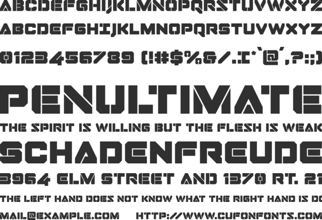 Domino Jack font preview