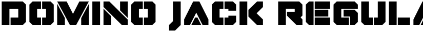 Domino Jack Regular font