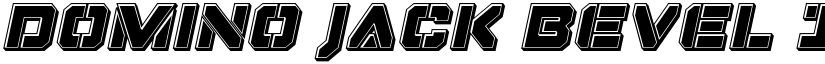 Domino Jack Bevel Italic Italic font