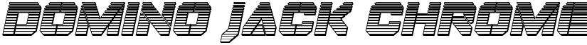 Domino Jack Chrome Italic Italic font