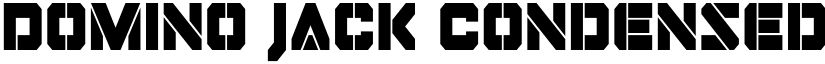 Domino Jack Condensed Condensed font