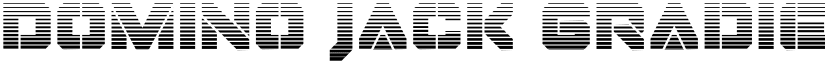 Domino Jack Gradient Regular font