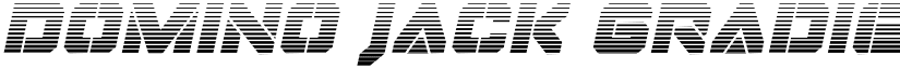 Domino Jack Gradient Italic Italic font