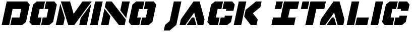 Domino Jack Italic Italic font