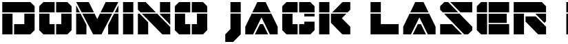 Domino Jack Laser Regular font