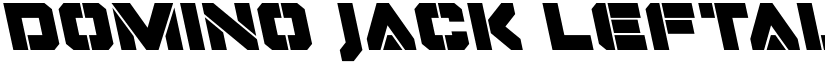 Domino Jack Leftalic Italic font