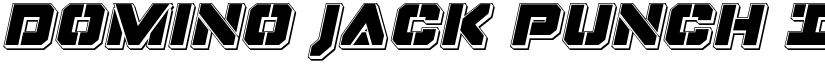 Domino Jack Punch Italic Italic font