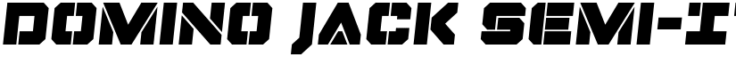 Domino Jack Semi-Italic Semi-Italic font