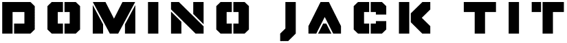 Domino Jack Title Regular font
