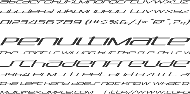 Stasmic font preview