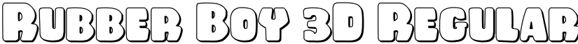 Rubber Boy 3D Regular font