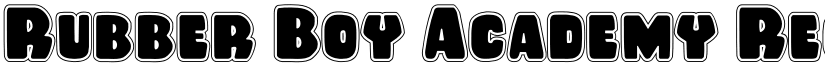 Rubber Boy Academy Regular font