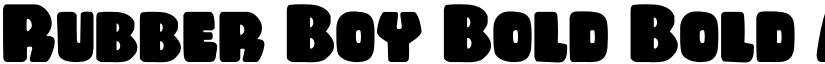 Rubber Boy Bold Bold font