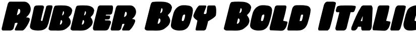Rubber Boy Bold Italic Bold Italic font