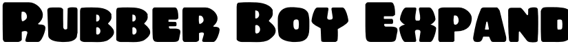 Rubber Boy Expanded Expanded font