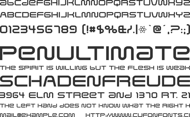 Saved by Zero font preview