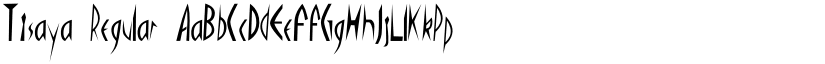 Tisaya Regular font