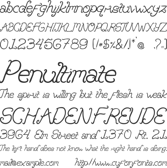 Brandalls font preview