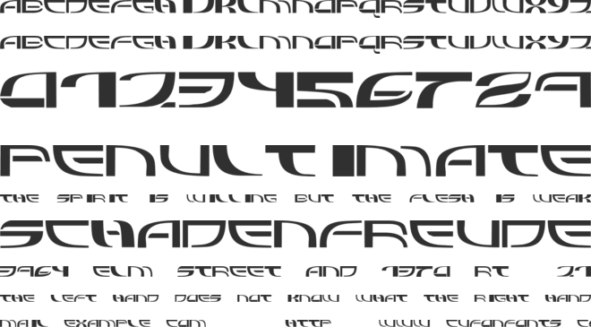 Refluxed font preview