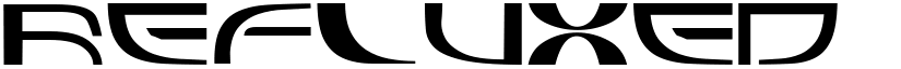 Refluxed font
