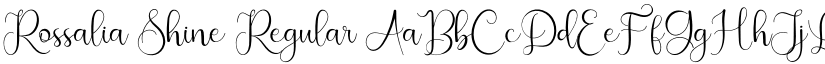 Rossalia Shine Regular font
