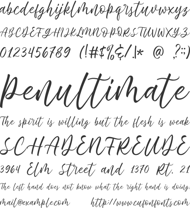 de natura font preview