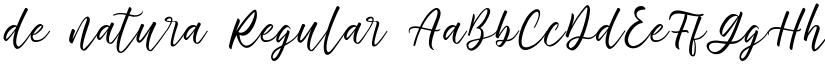 de natura Regular font