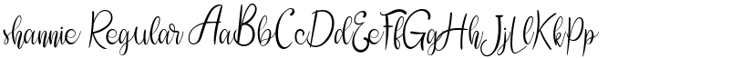 shannie Regular font