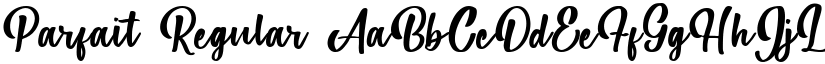 Parfait Regular font