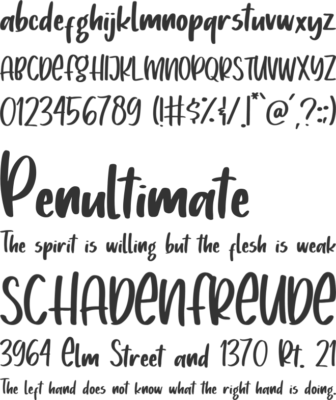 Mistletoes font preview