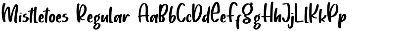 Mistletoes Regular font