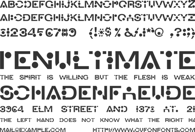 An Creon font preview